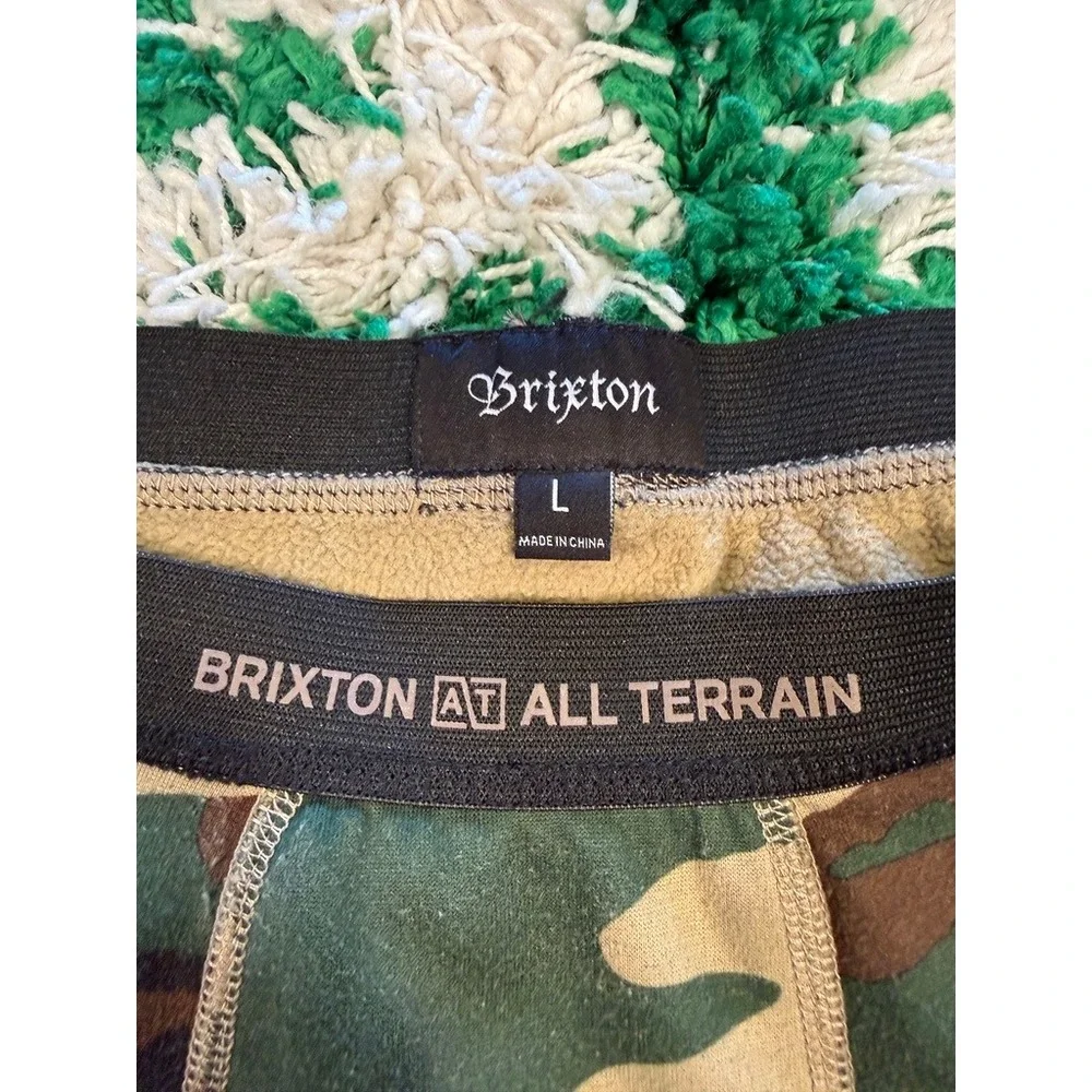 Brixton Thermal Base Layer Mens Large Camo Excellent All Terrain Long Johns